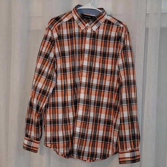 Nautica Plaid Button Down Shirt - Picture 4 of 4